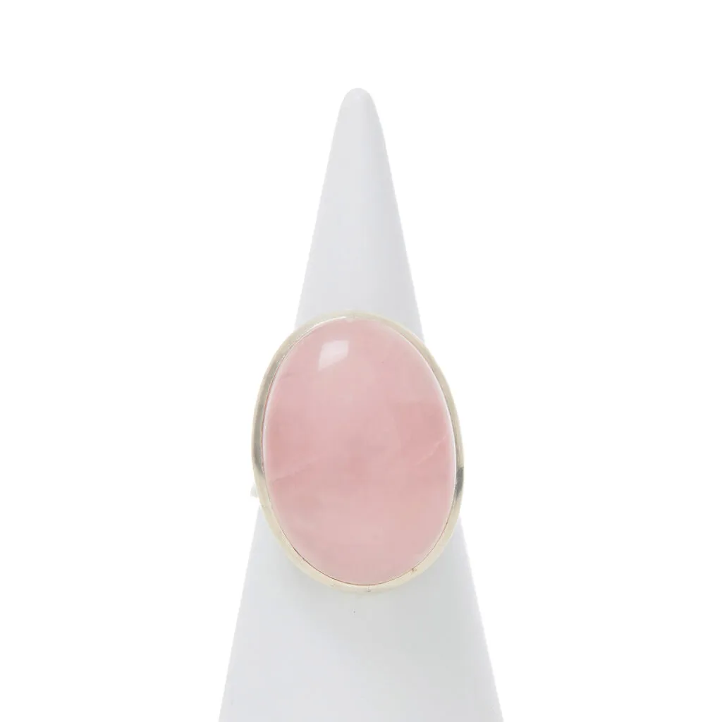 Anello in Argento con Quarzo Rosa