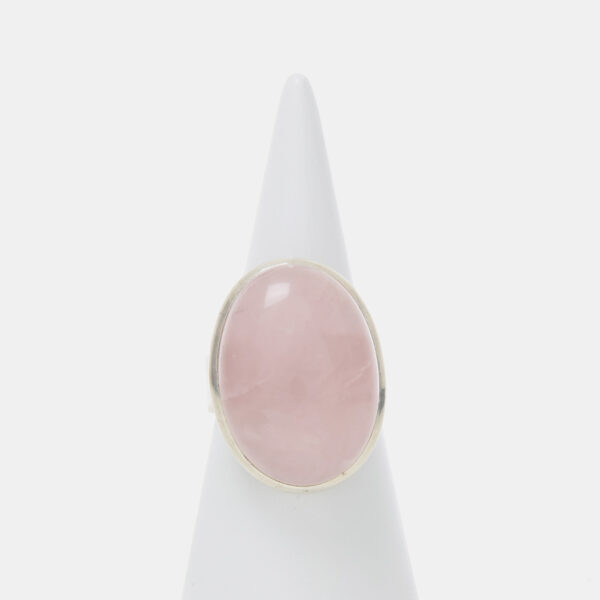 Anello in Argento con Quarzo Rosa