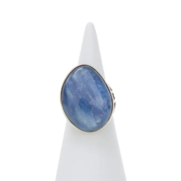 Anello Regolabile in Argento con Cianite
