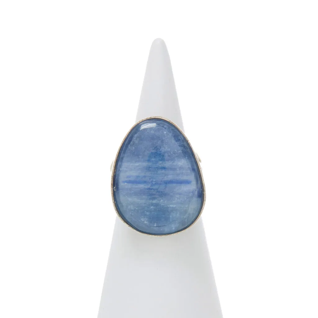Anello Regolabile in Argento con Cianite