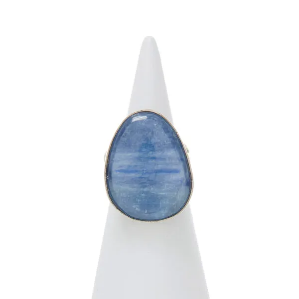 Anello Regolabile in Argento con Cianite