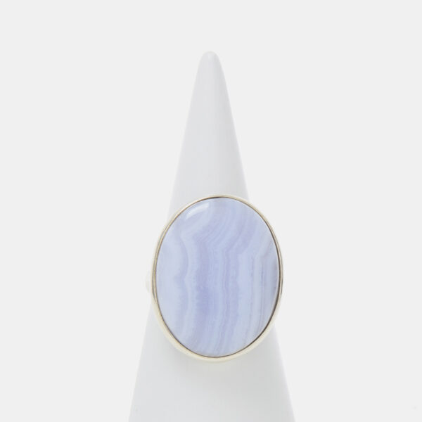 Anello in Argento con Calcedonio