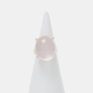 Anello in Argento con Quarzo Rosa