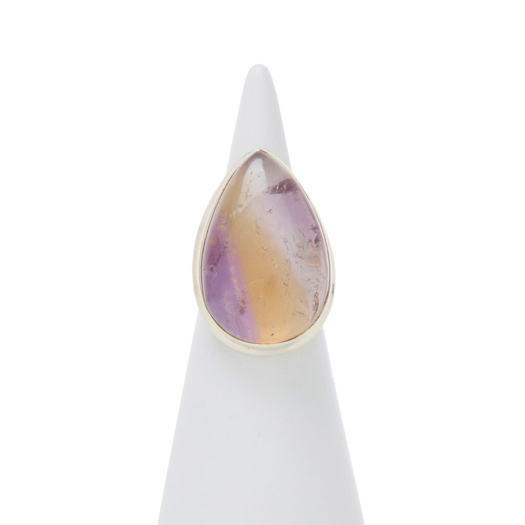 Bague en argent avec amétrine