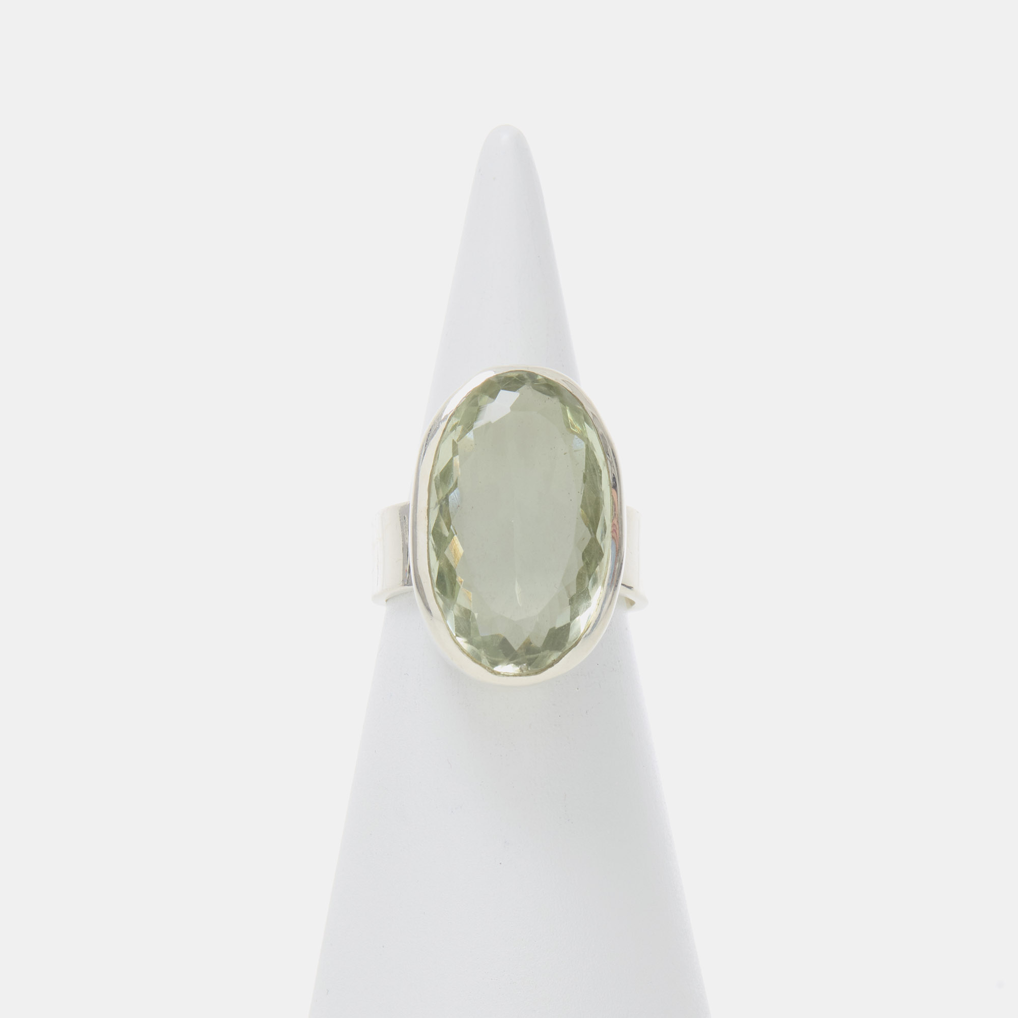 Anello in Argento con Prasiolite Anello in Argento con Prasiolite
