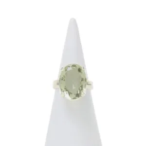 Zilveren ring met Prasioliet