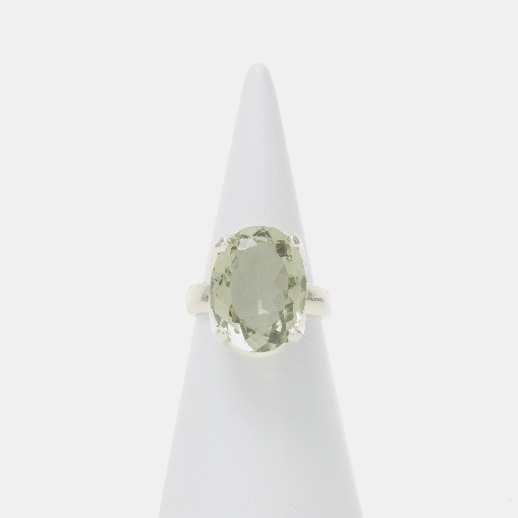 Anello in Argento con Prasiolite Anello in Argento con Prasiolite