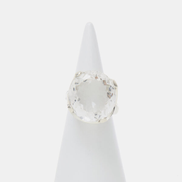 Anello in Argento con Cristallo di Rocca