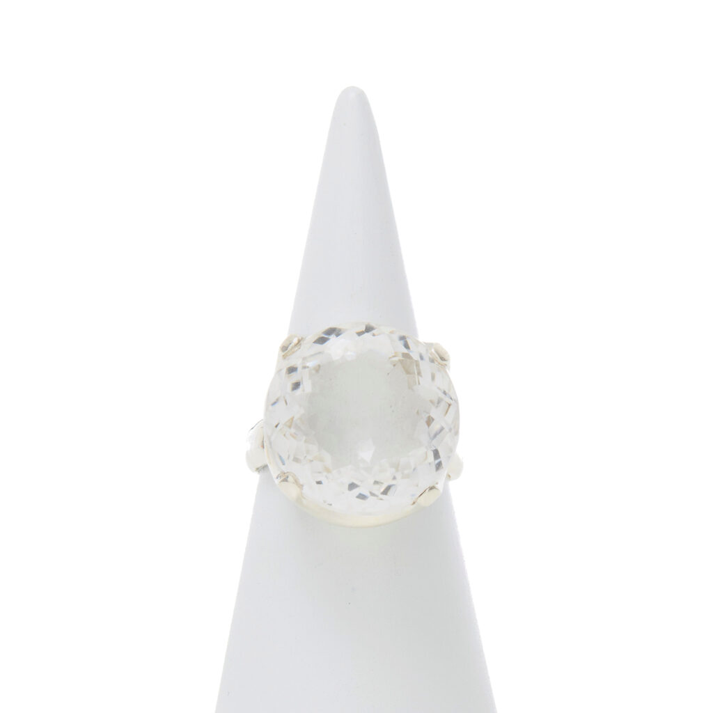 Anello in Argento con Cristallo di Rocca