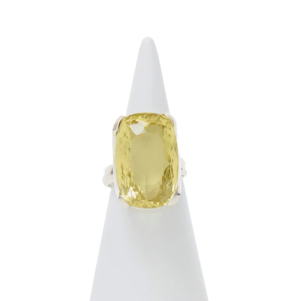 Anello in Argento con Citrino Lemon