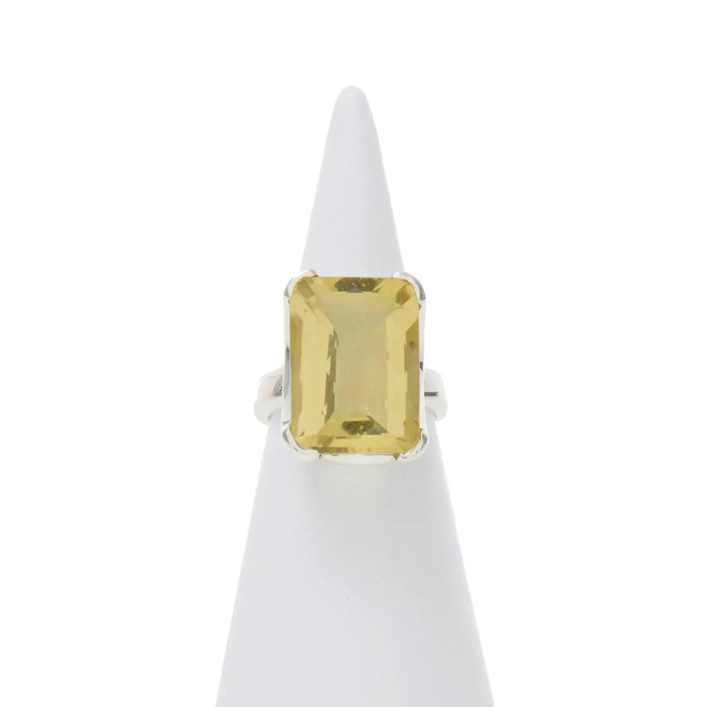 Anello in Argento con Citrino Lemon