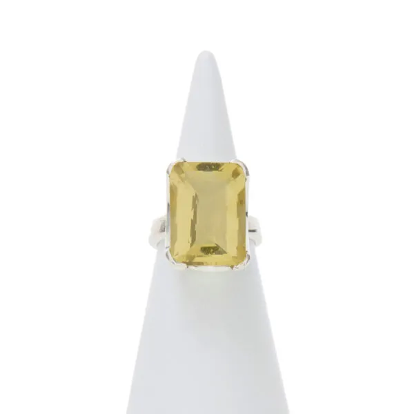 Anello in Argento con Citrino Lemon