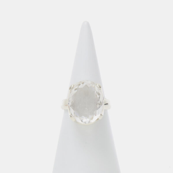 Anello in Argento con Cristallo di Rocca