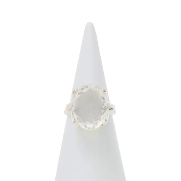 Anello in Argento con Cristallo di Rocca
