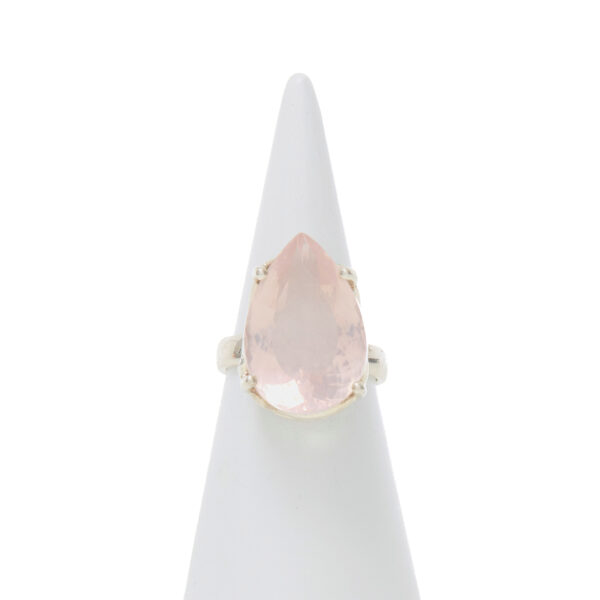 Anello in Argento con Quarzo Rosa