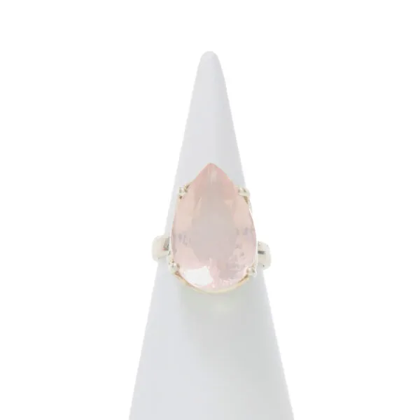 Anello in Argento con Quarzo Rosa