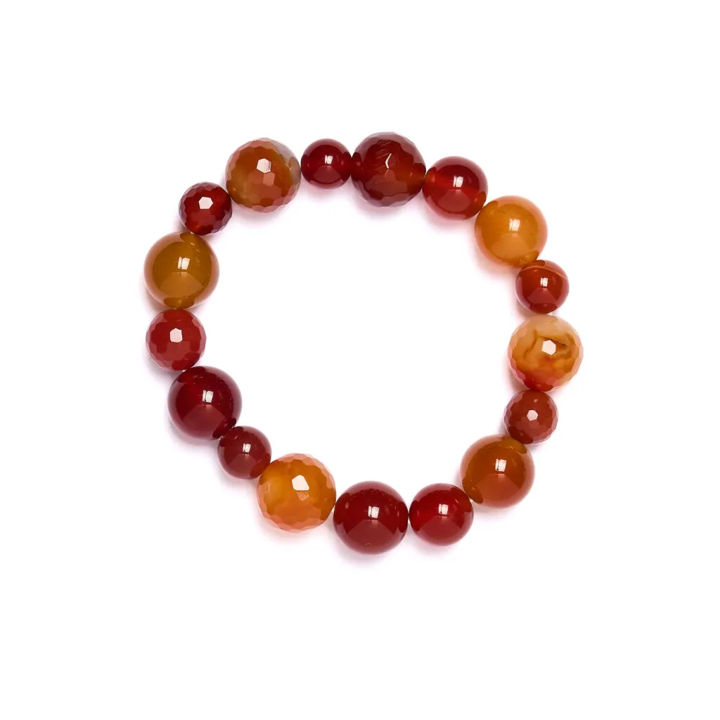 Bracciale elastico in Corniola