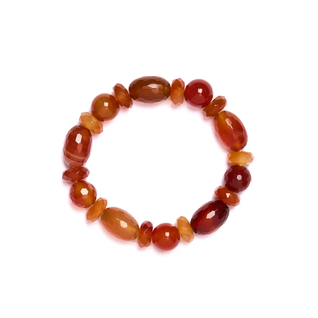 Bracciale elastico in Corniola