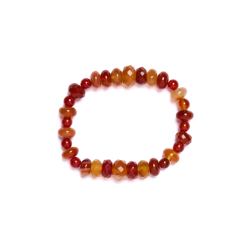 Bracciale elastico in Corniola