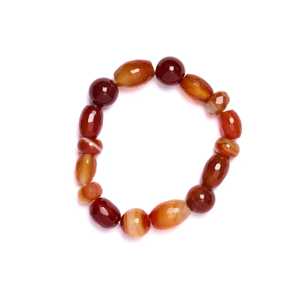Bracciale elastico in Corniola