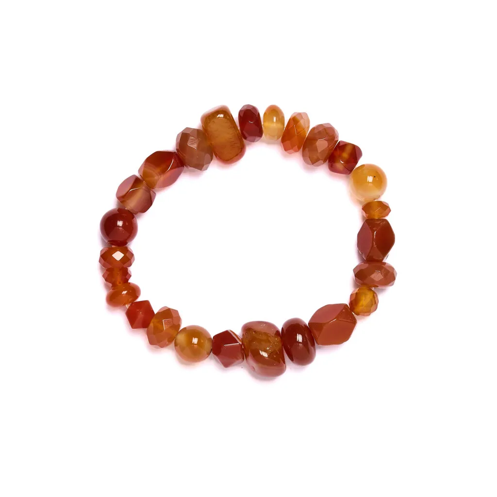 Bracciale elastico in Corniola