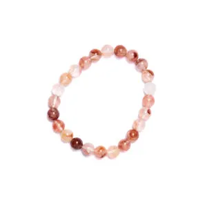 Bracciale elastico in Quarzo Ematoide