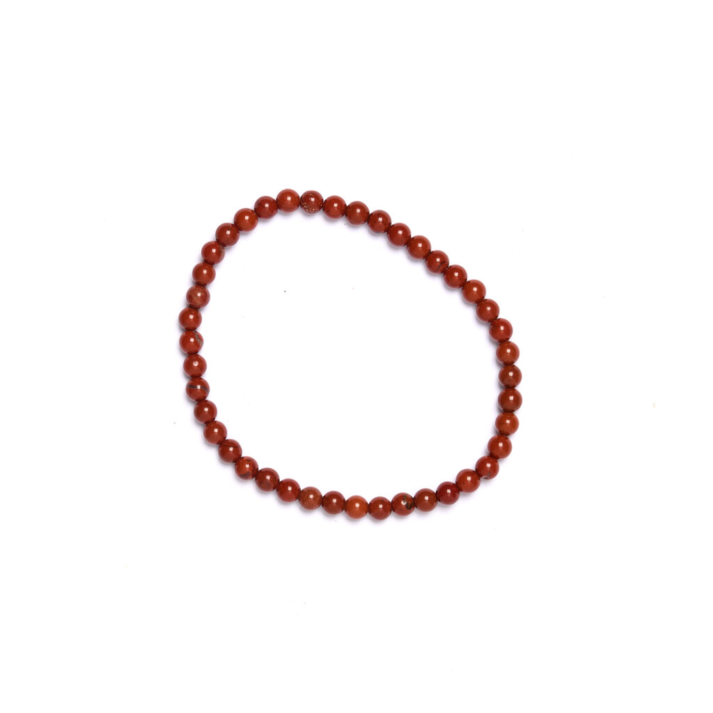Bracciale elastico in Diaspro Rosso