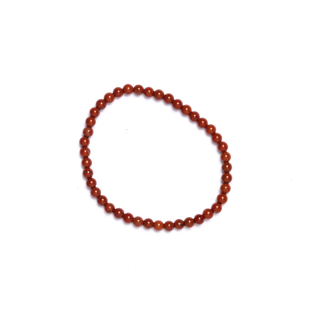 Bracciale elastico in Diaspro Rosso