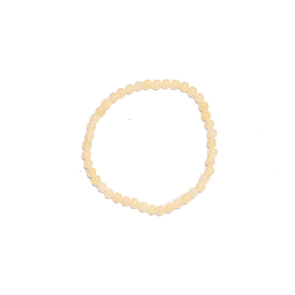 Bracciale elastico in Calcite Gialla