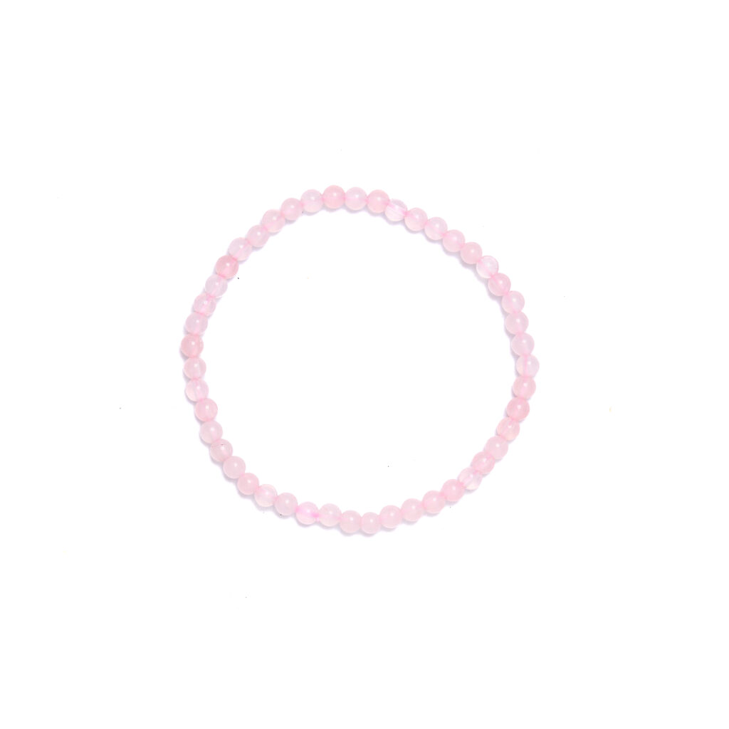 Bracciale elastico in Quarzo Rosa