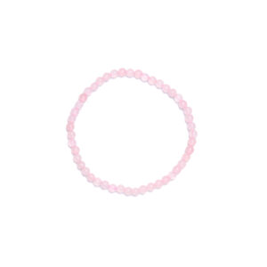 Bracelet élastique en quartz rose