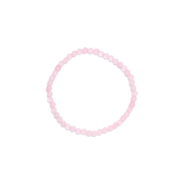 Bracciale elastico in Quarzo Rosa