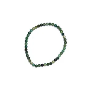 Bracciale elastico in Agata Muschiata