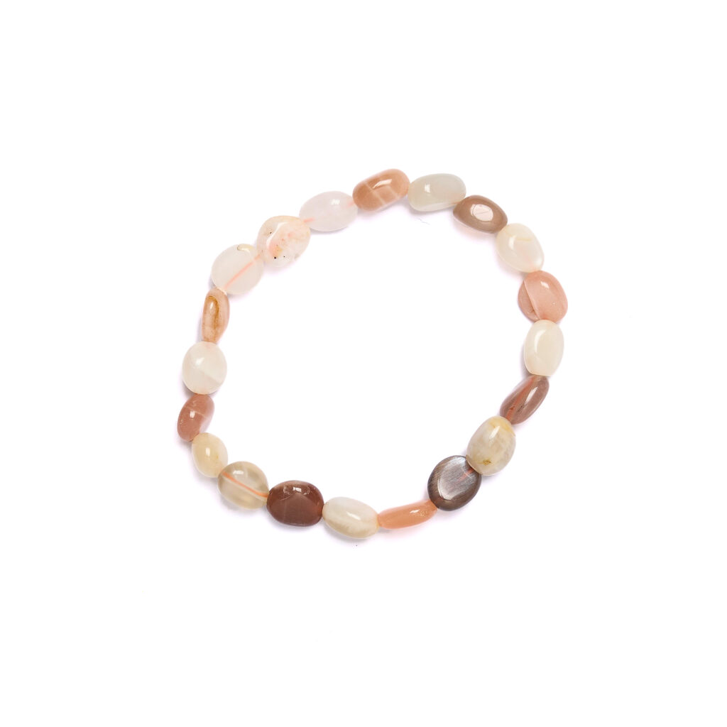 Bracciale Elastico in Pietra di Luna