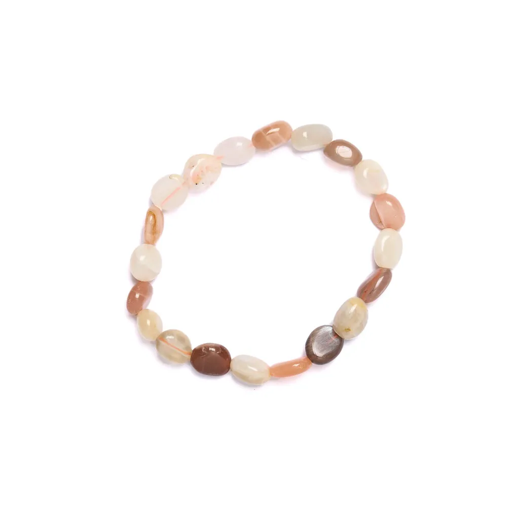 Maansteen Elastische Armband