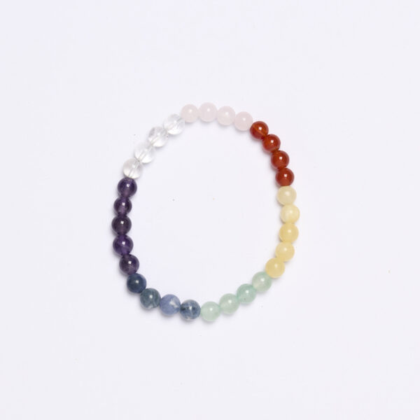 Bracciale elastico in Pietre assortite dei Chakra