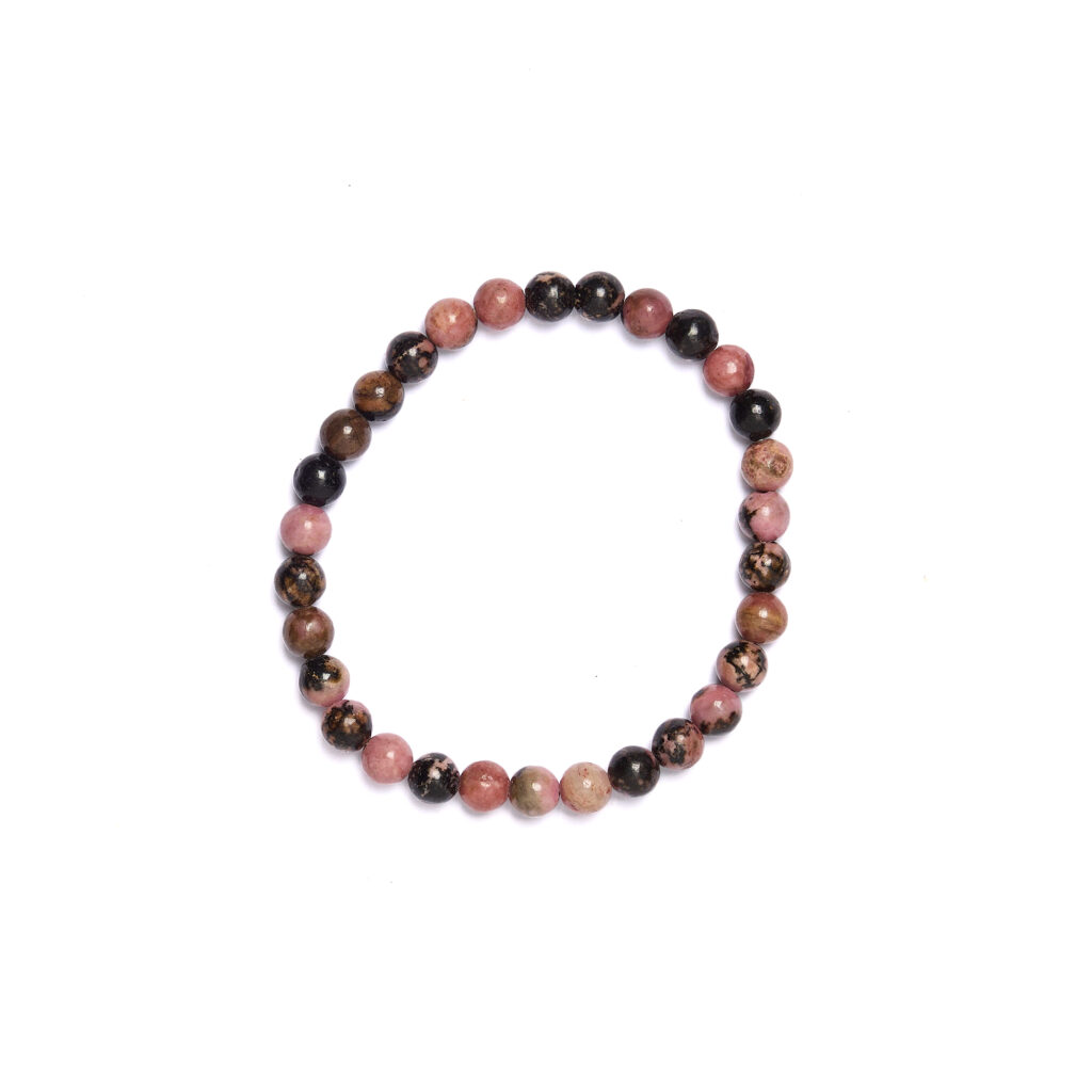 Bracciale elastico in Rodonite