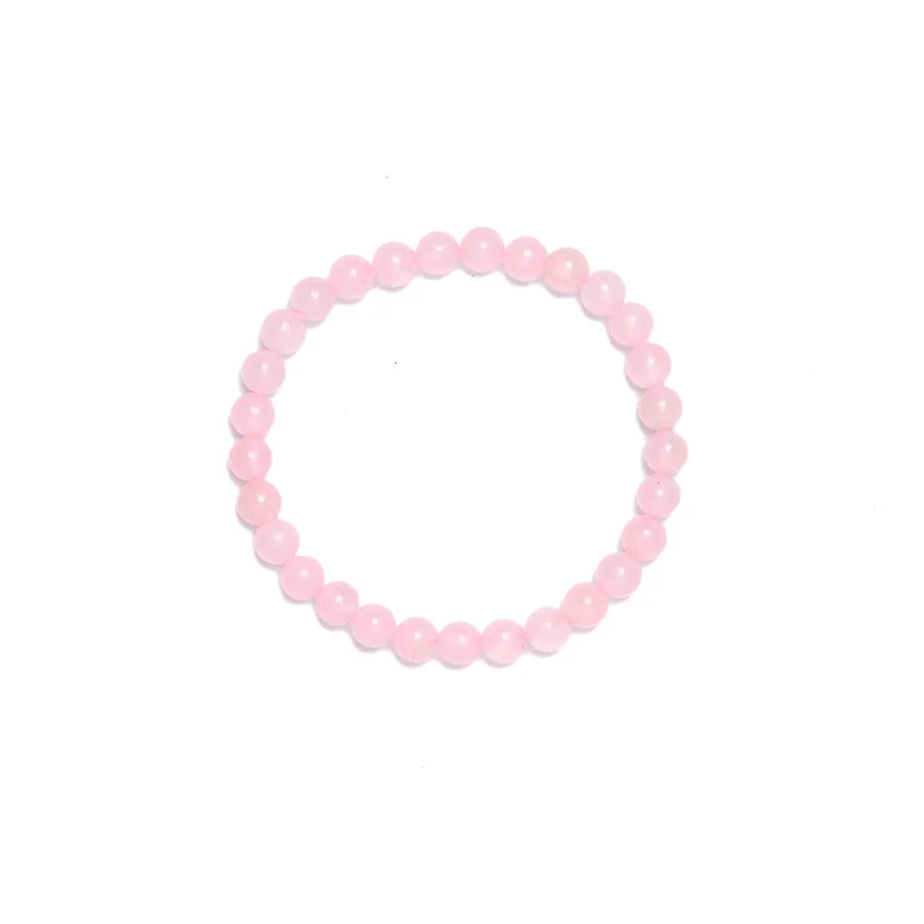 Bracciale elastico in Quarzo Rosa
