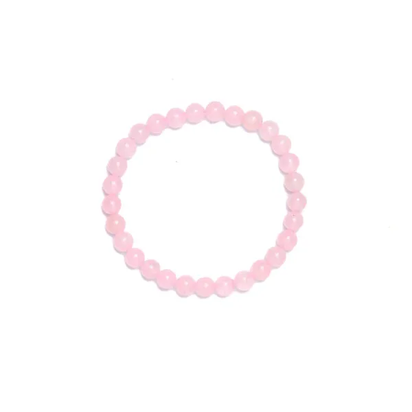 Bracciale elastico in Quarzo Rosa