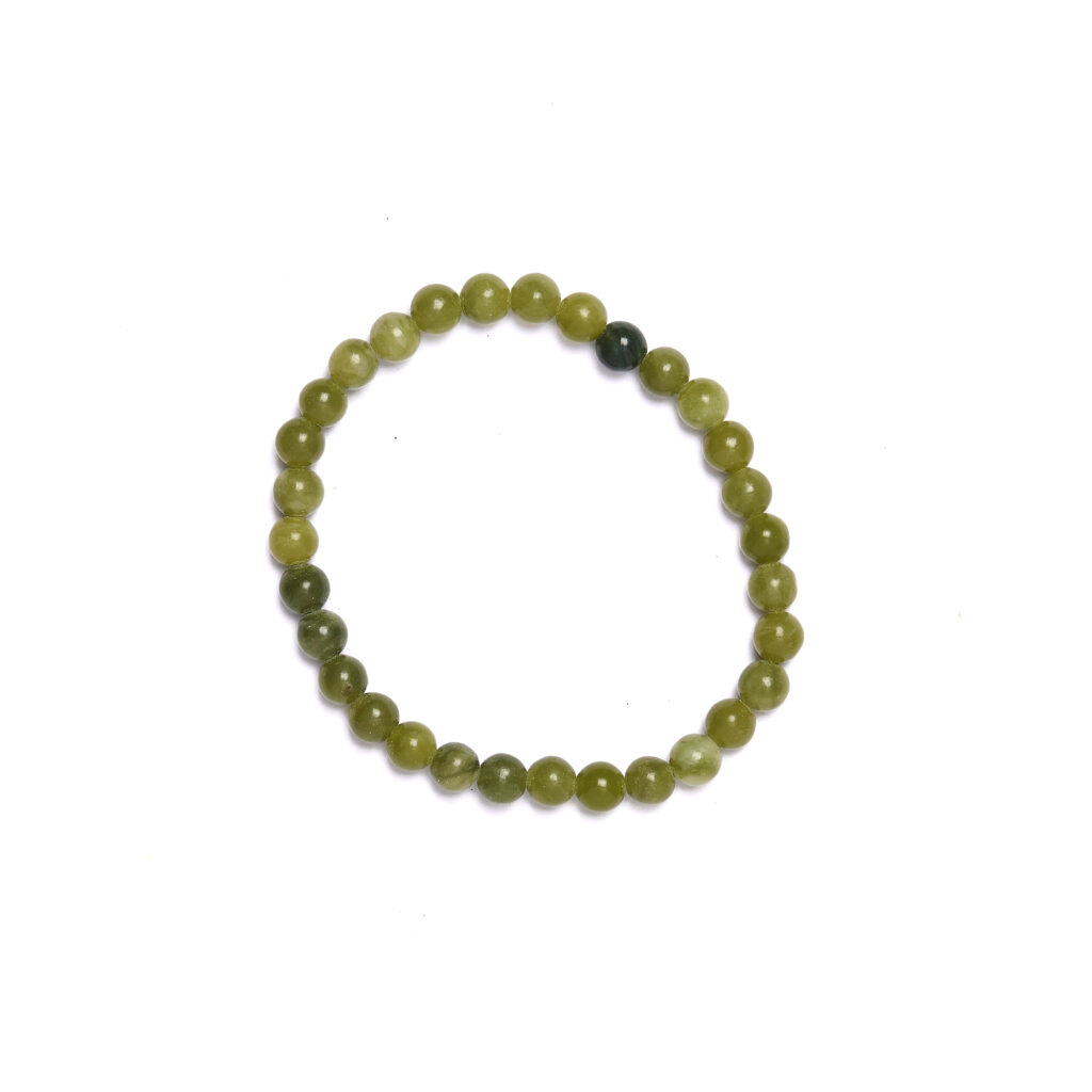 Bracciale elastico in Nefrite