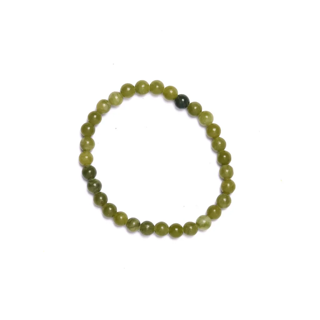 Bracciale elastico in Nefrite