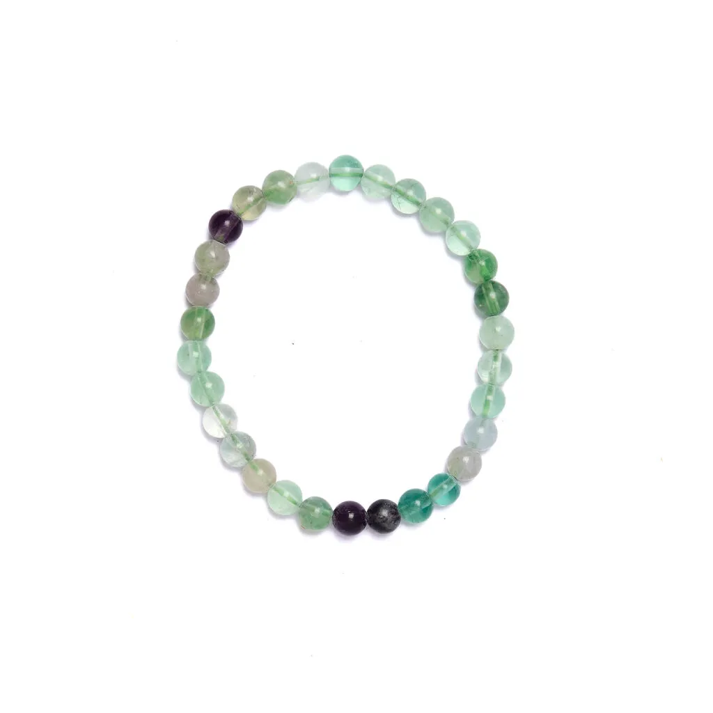 Bracciale elastico in Fluorite