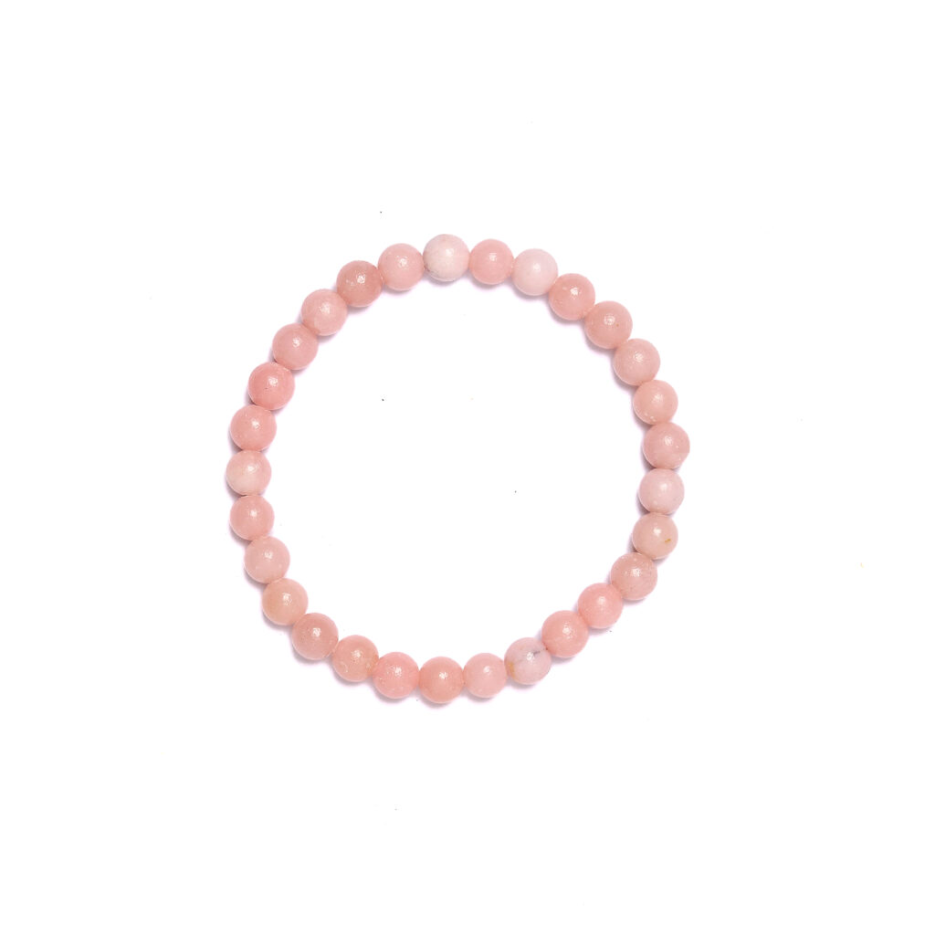 Bracciale Elastico in Opale Rosa