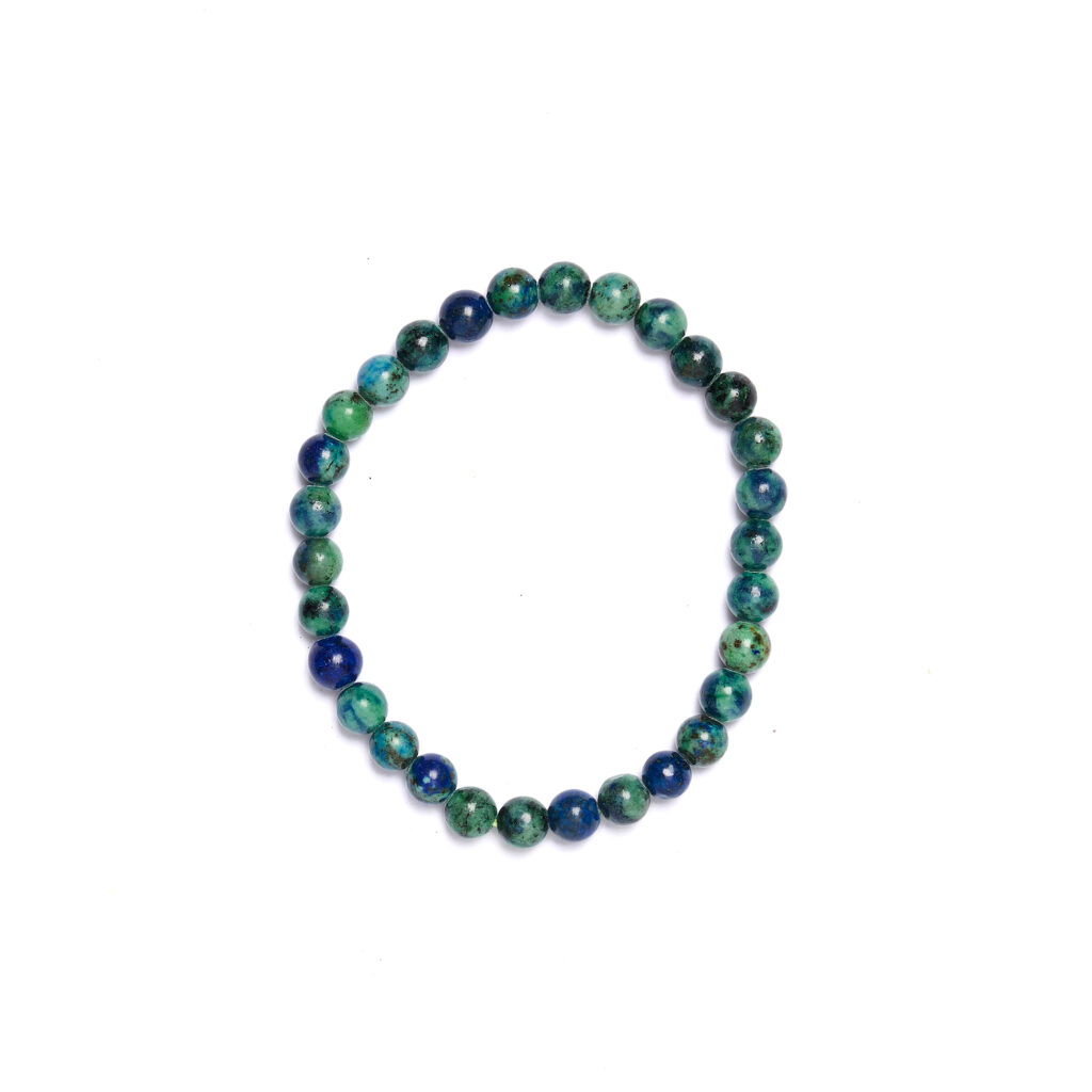 Bracciale elastico in Azzurrite