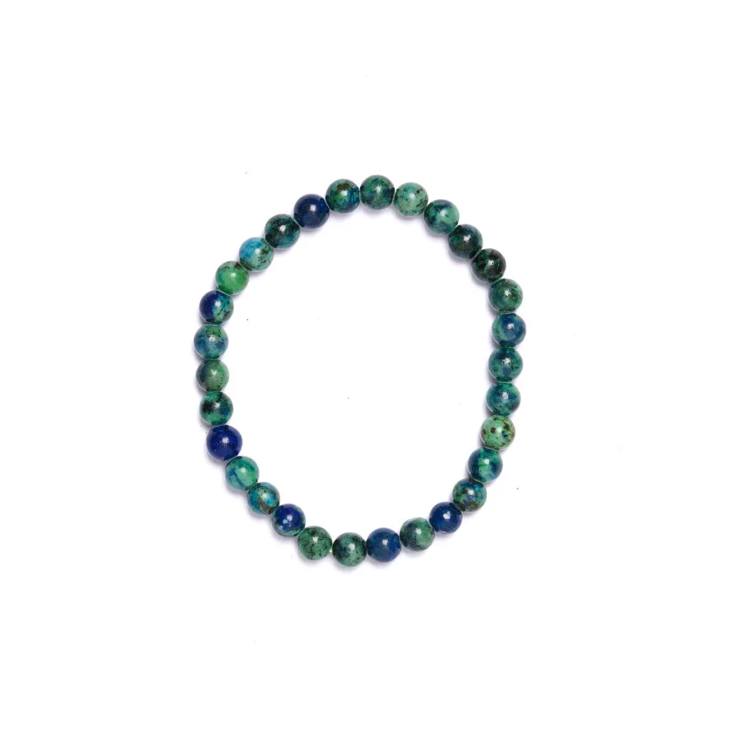Bracciale elastico in Azzurrite