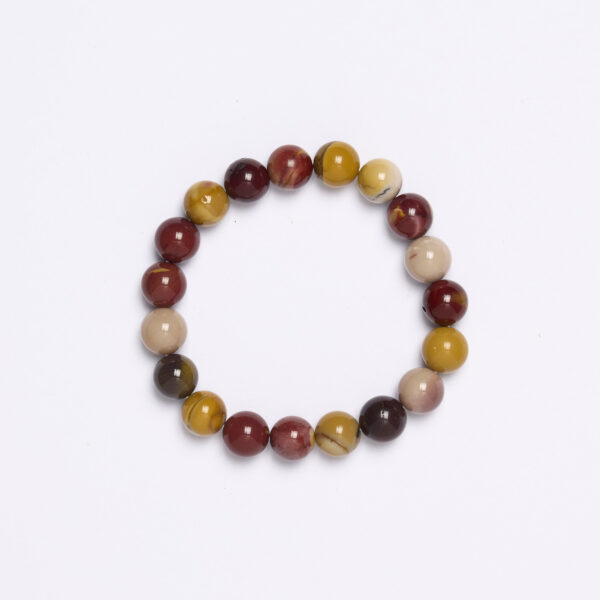 Bracciale Elastico in Mokaite a Sfera da 10mm