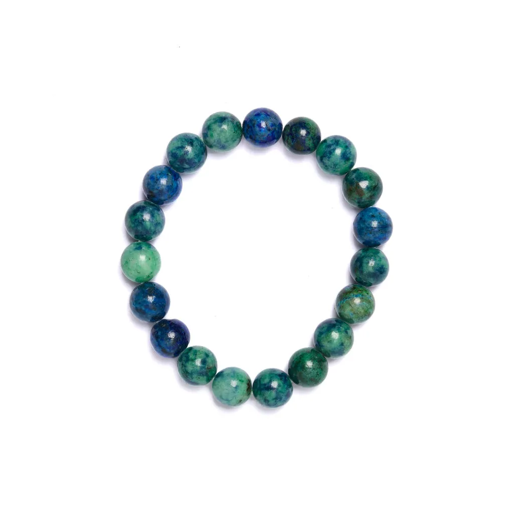Bracciale Elastico in Azzurrite Crisocolla da 10mm