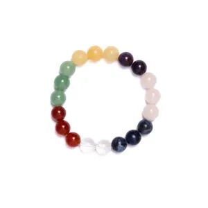 Bracciale Elastico Chakra in Pietre Assortite