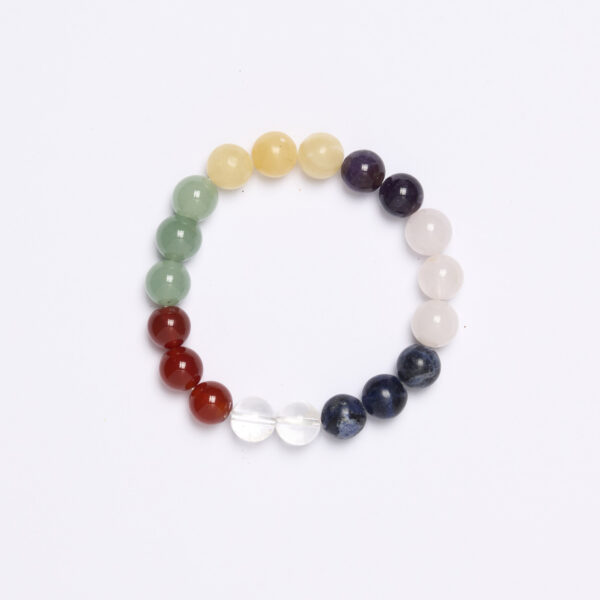 Bracciale Elastico Chakra in Pietre Assortite