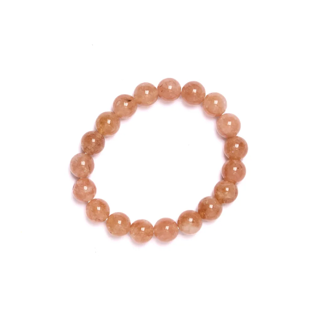Bracciale elastico in Quarzo Fragola